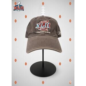 Reebok Super Bowl XLII 2008 Embroidered Adjustable Cap Hat OS